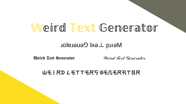 Weird text Generator